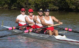 Tough test: University of Queensland rowers give it their all in the 2009 Head of the Tweed. Tough test: University of Queensland rowers give it their all in the 2009 Head of the Tweed.